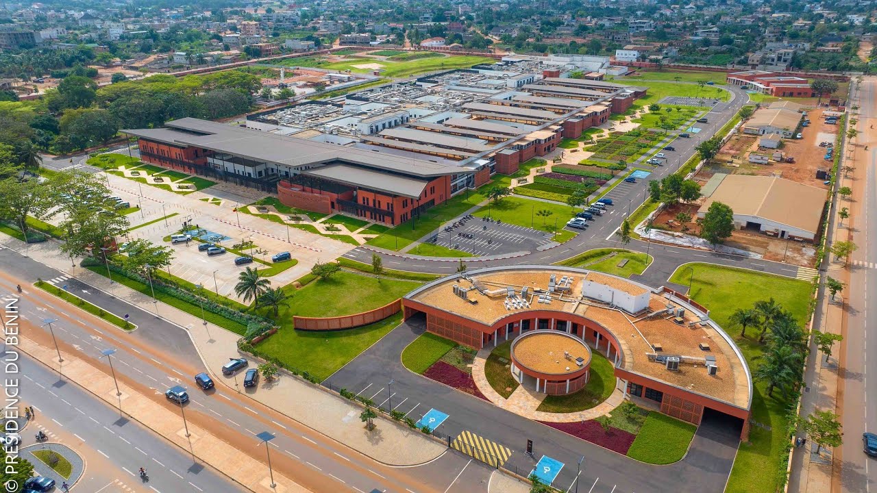 Vue aérienne du CHIC - Abomey-Calavi, Bénin